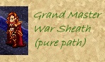 Mismom modelling the Grand Master War Sheath for pure warrior masters