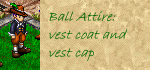 vest coat and vest cap, modelled by Gaut